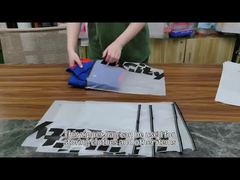 Custom Logo Ziplock Design LDPE PE Plastic Bags Matte Frosted Clear for Clothing Shoes Socks Gravure