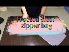 Frosted clear zipper bag