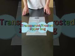 Transparent/frosted zipper bag