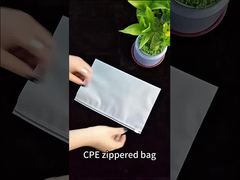 Customizable CPE zipper bag
