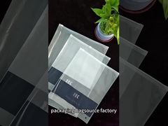 Transparent sealed zipper bag, space-saving, customizable