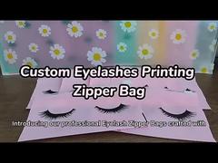 Custom Eyelashes Printing zipper bag