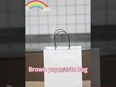 Brown paper tote bag