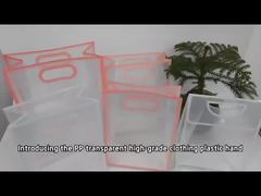 PP transparent high-grade clothing plastic hand bag