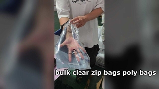 Transparent Plastic Zip Bags | Reclosable Zipper Poly Bags for Product Packaging