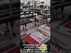 Automatic punch hole hand hole bag, custom printing