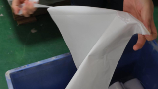 Clothing and accessory packaging bags, with self-adhesive seals for easy closure.