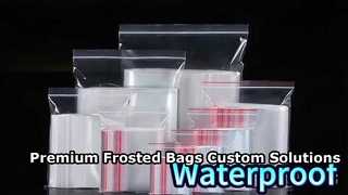 Premium Reusable Clear PE Ziplock Bags - Multi-Size Heavy Duty Seal Storage Bags