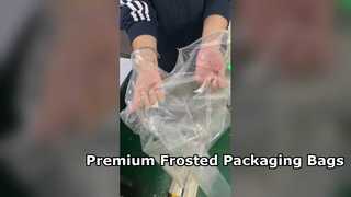 Premium EVA Frosted Zipper Bags for Packaging